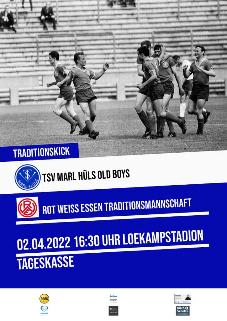 Traditionskick: 01.04.2022 - TSV Marl-Hüls - Rot-Weiß Essen